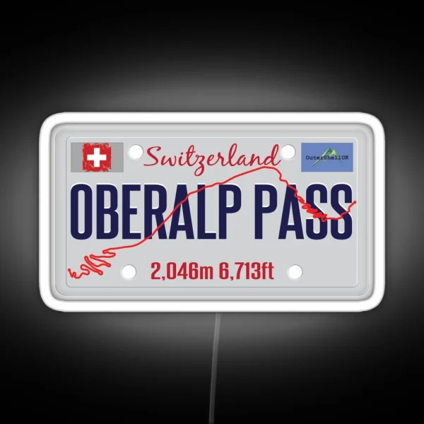 Oberalp Pass Oberalppass Switzerland Suisse RGB Neon Sign
