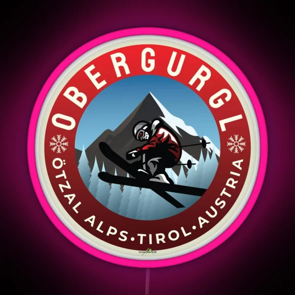 Obergurgl Ski Austria Skiing Alps Led Led 04 RGB Neon Sign