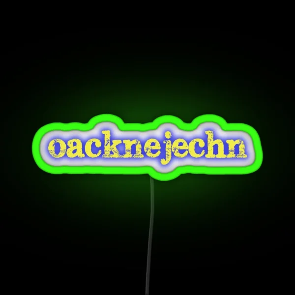 Oberlausitzer Dialect RGB Neon Sign