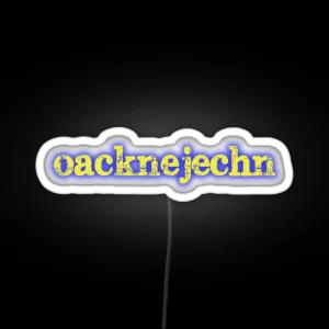 Oberlausitzer Dialect RGB Neon Sign