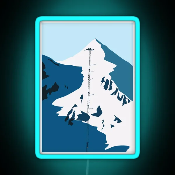 Obertauern Ski Lift RGB Neon Sign