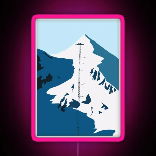 Obertauern Ski Lift RGB Neon Sign