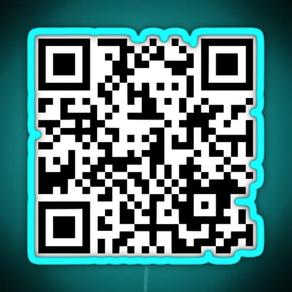Obi Wan Hello There Qr Code Fashion Memes RGB Neon Sign