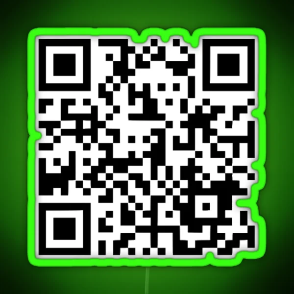 Obi Wan Hello There Qr Code Fashion Memes RGB Neon Sign