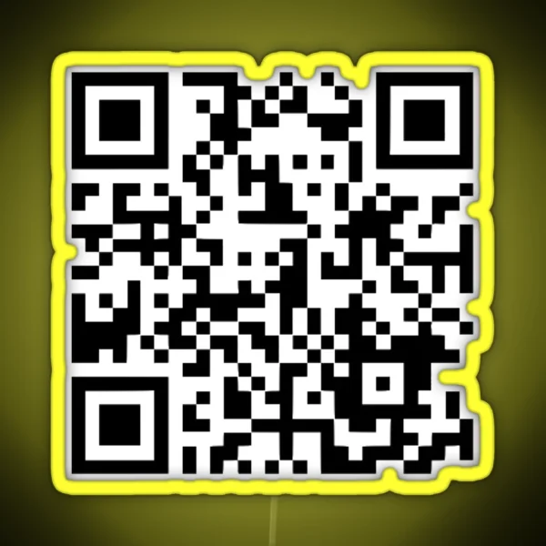 Obi Wan Hello There Qr Code Fashion Memes RGB Neon Sign