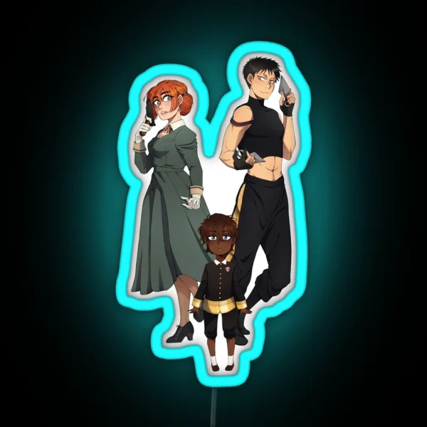 Obiyuki Spy Family RGB Neon Sign