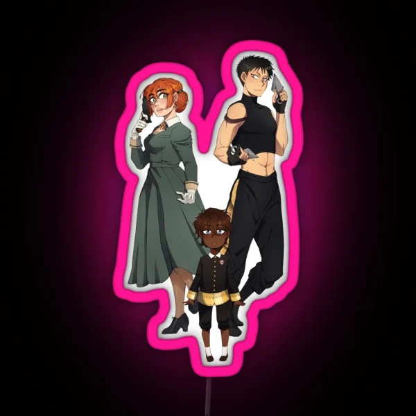 Obiyuki Spy Family RGB Neon Sign