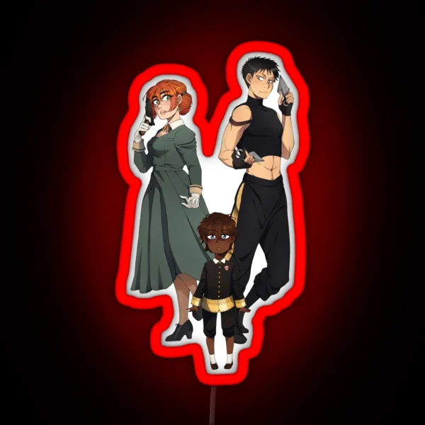 Obiyuki Spy Family RGB Neon Sign