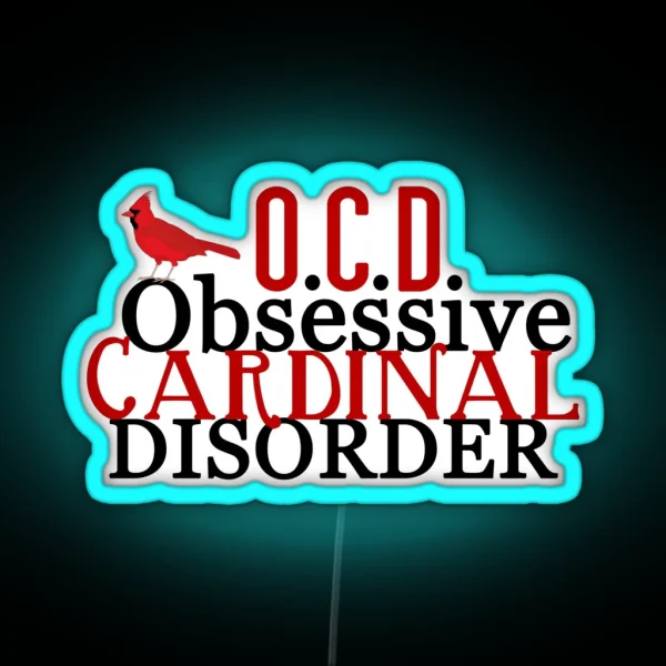 Obsessive Cardinal Disorder RGB Neon Sign