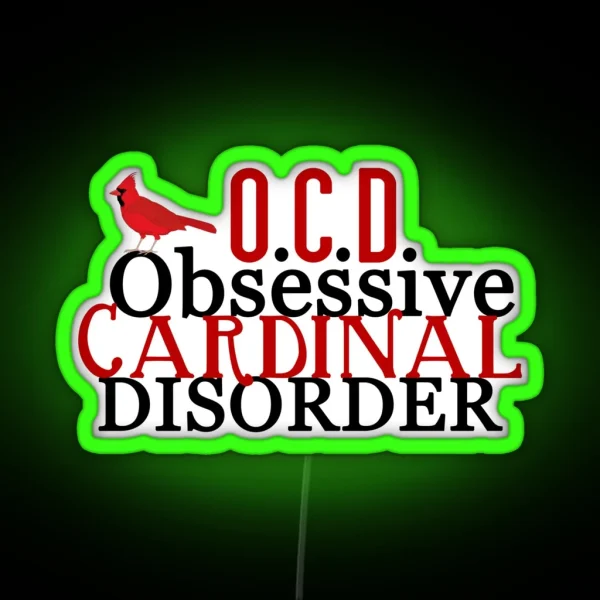 Obsessive Cardinal Disorder RGB Neon Sign