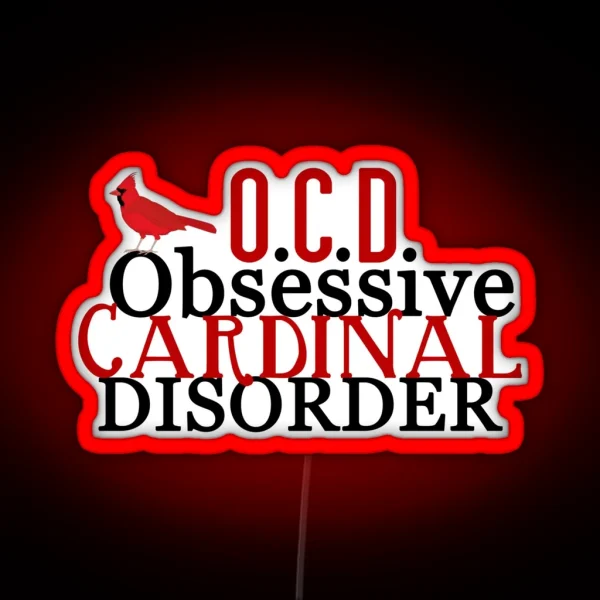 Obsessive Cardinal Disorder RGB Neon Sign