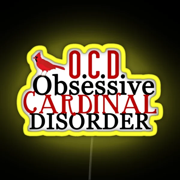 Obsessive Cardinal Disorder RGB Neon Sign