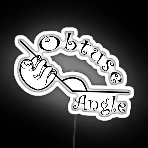Obtuse Angle RGB Neon Sign