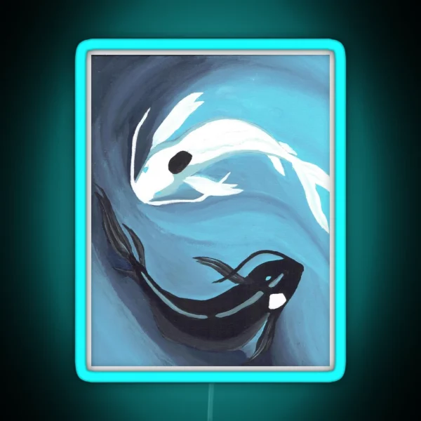 Ocean And Moon Spirit RGB Neon Sign