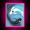 ocean moon spirit neon sign pink