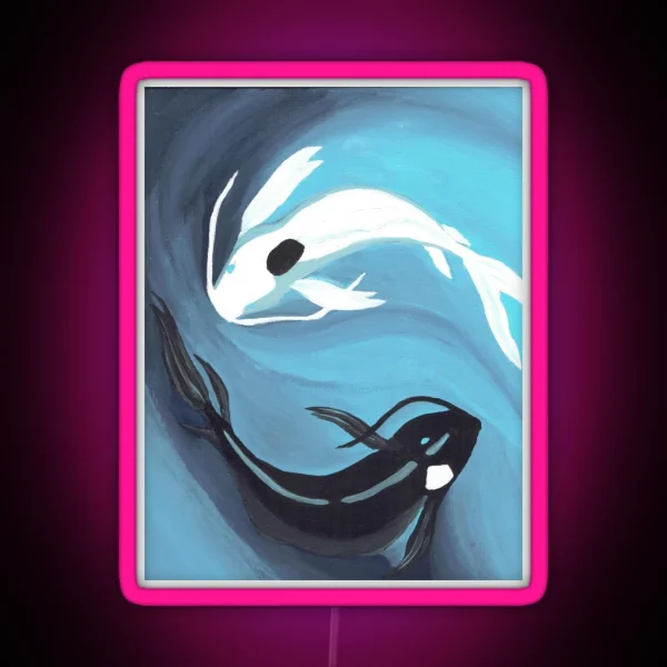 Ocean And Moon Spirit RGB Neon Sign