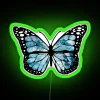 ocean butterfly neon sign rgb green