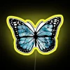 ocean butterfly RGB neon sign in vibrant yellow