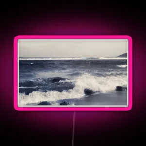 Ocean Photography RGB Neon Sign