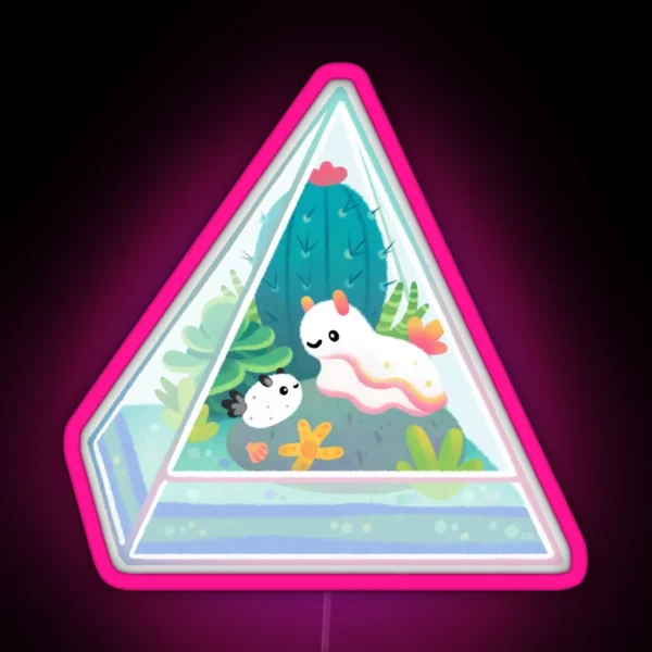 Ocean Terrarium Sea Slug RGB Neon Sign