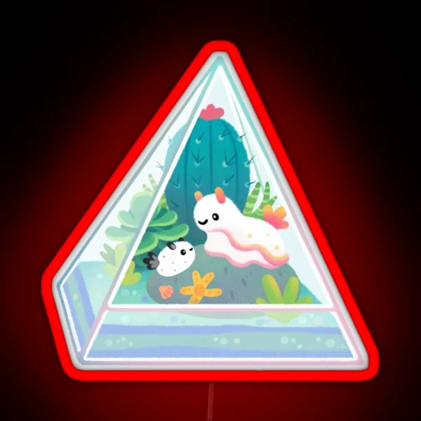 Ocean Terrarium Sea Slug RGB Neon Sign