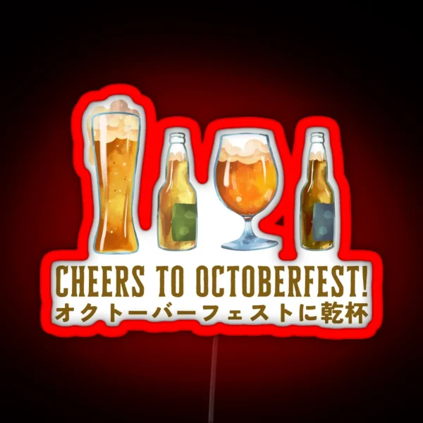 Octoberfest Beerfest Japanese Kanji RGB Neon Sign