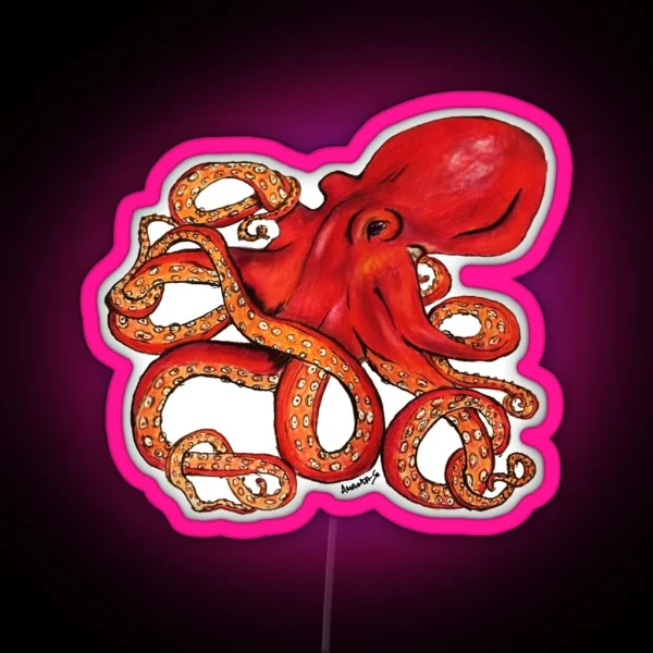 Octopus RGB Neon Sign