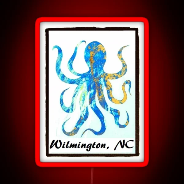 Octopus Wilmington NC RGB Neon Sign