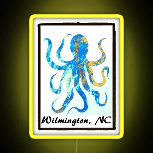 Octopus Wilmington NC RGB Neon Sign