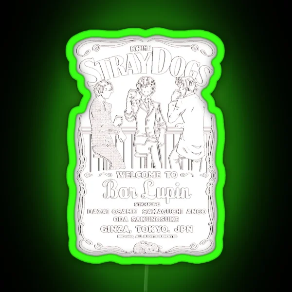 ODA DAZAI AND ANGO BUNGOU STRAY DOGS RGB Neon Sign