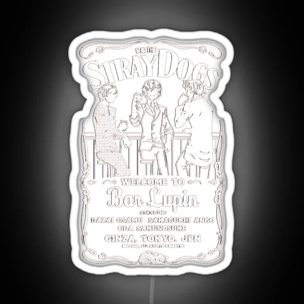 ODA DAZAI AND ANGO BUNGOU STRAY DOGS RGB Neon Sign