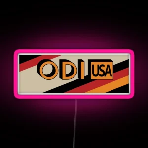 ODI BMX Vintage 80s Old School RGB Neon Sign