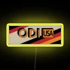 vintage 80s odi bmx neon rgb sign - old school yellow