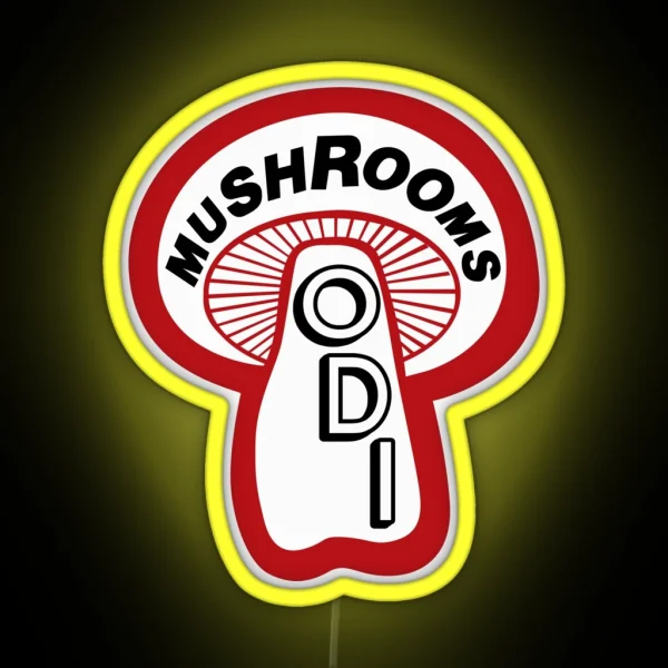 ODI Mushroom Old School BMX RGB Neon Sign