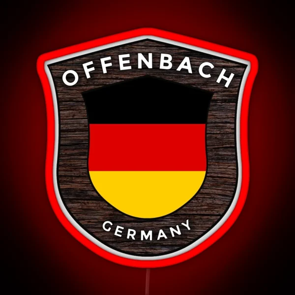 Offenbach Germany Emblem Flag RGB Neon Sign