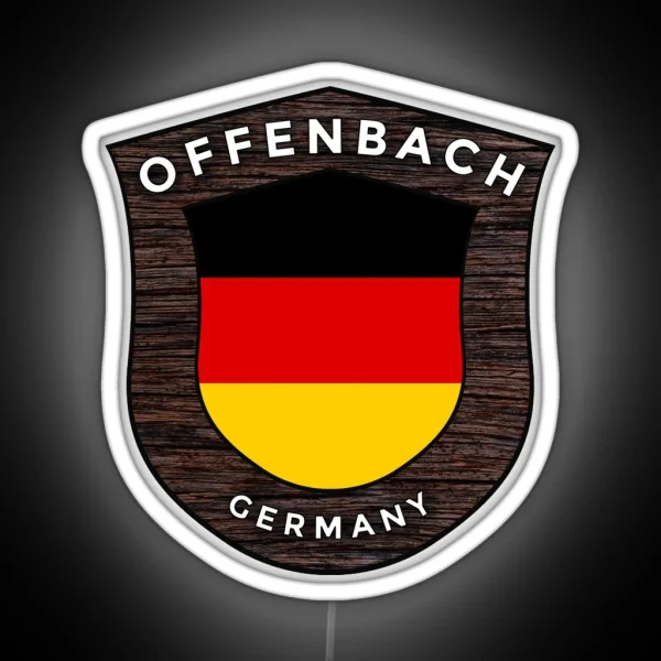 Offenbach Germany Emblem Flag RGB Neon Sign