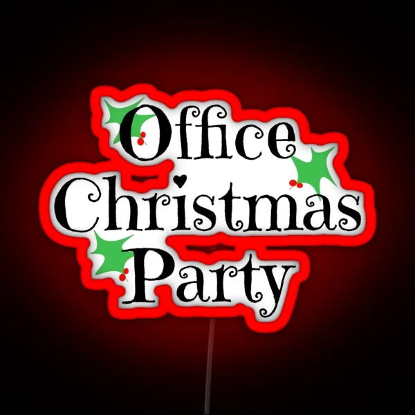 Office Christmas Party RGB Neon Sign