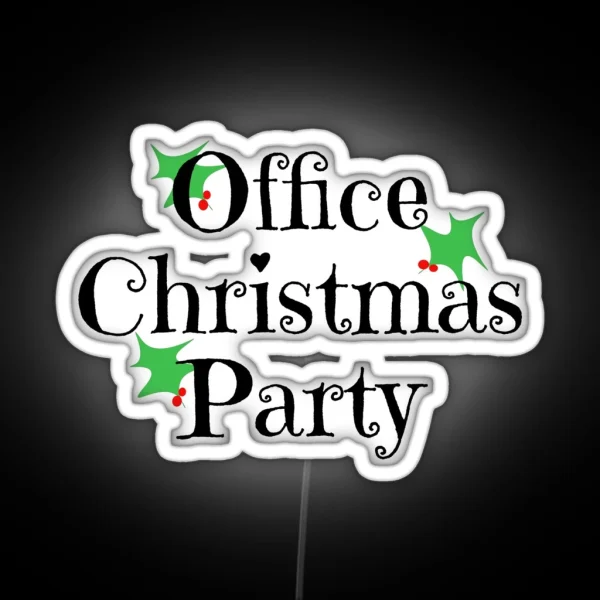 Office Christmas Party RGB Neon Sign