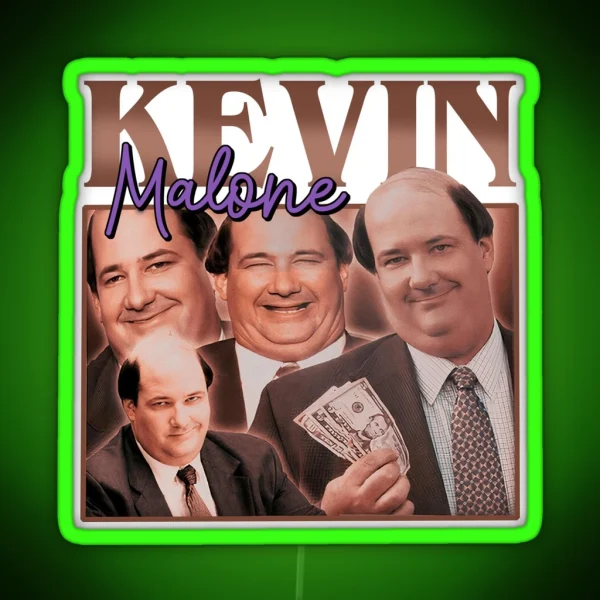 Office Kevin Malone RGB Neon Sign