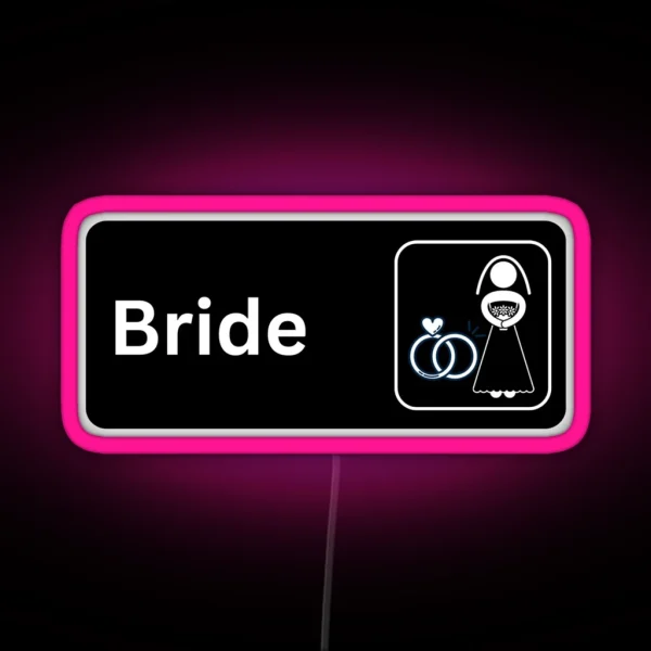 Office Themed Bride Gear For The Bachelorette Wedding Party RGB Neon Sign