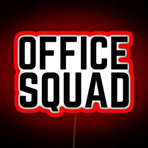 Office Worker Gift Office Squad RGB Neon Sign