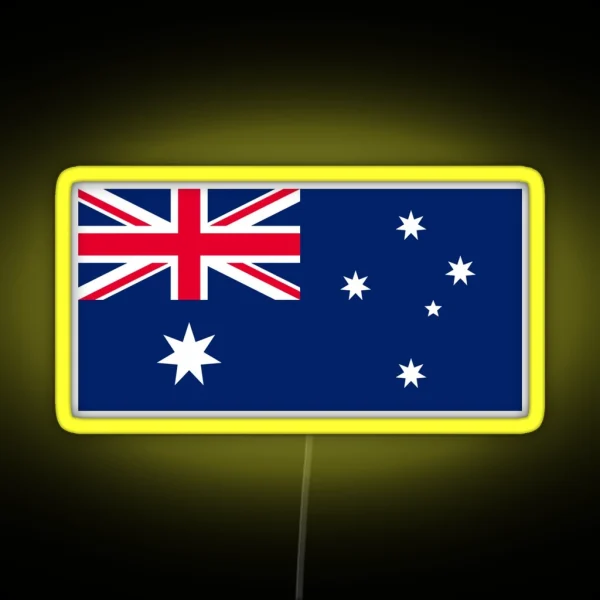 Official Flag Of Australia RGB Neon Sign