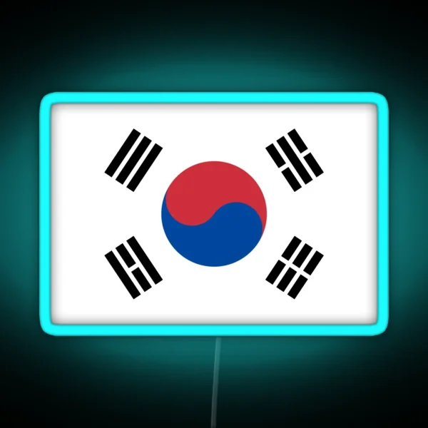 Official Flag Of South Korea RGB Neon Sign