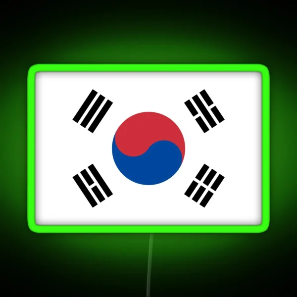 Official Flag Of South Korea RGB Neon Sign
