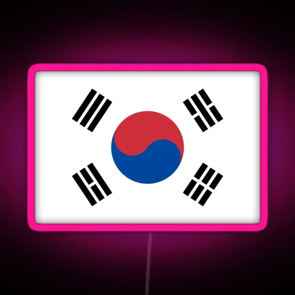 Official Flag Of South Korea RGB Neon Sign