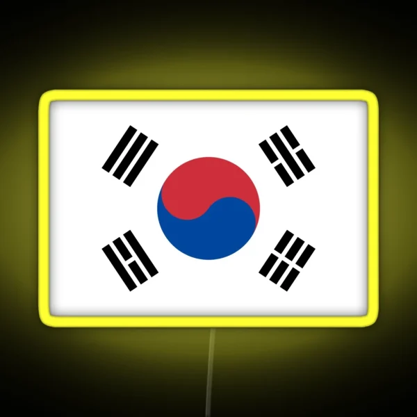 Official Flag Of South Korea RGB Neon Sign