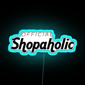 Official Shopaholic RGB Neon Sign