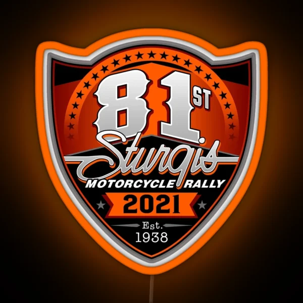 Official Sturgis Motocycles Rally 2021 RGB Neon Sign