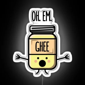 Oh Em Ghee Funny Desi Puns RGB Neon Sign