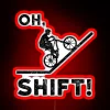 funny mountain biking design neon sign